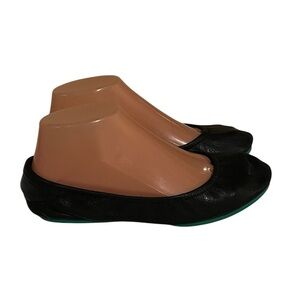 Tieks Black Leather Flats Shoes Sz 6